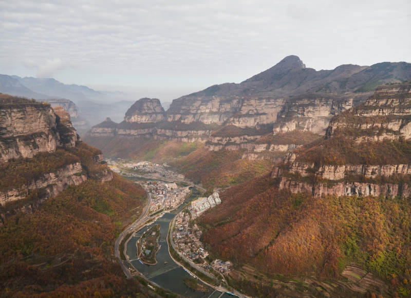 河南林州太行大峡谷秋日风光图片