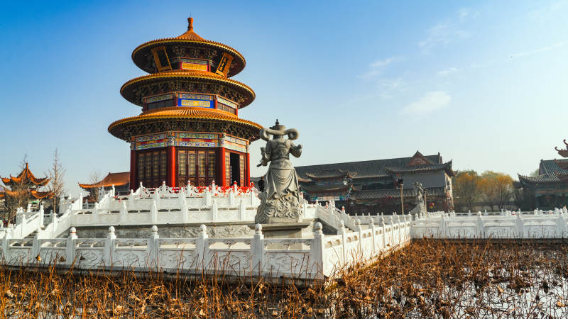 廊坊霸州大悲禅寺古建筑风光图片