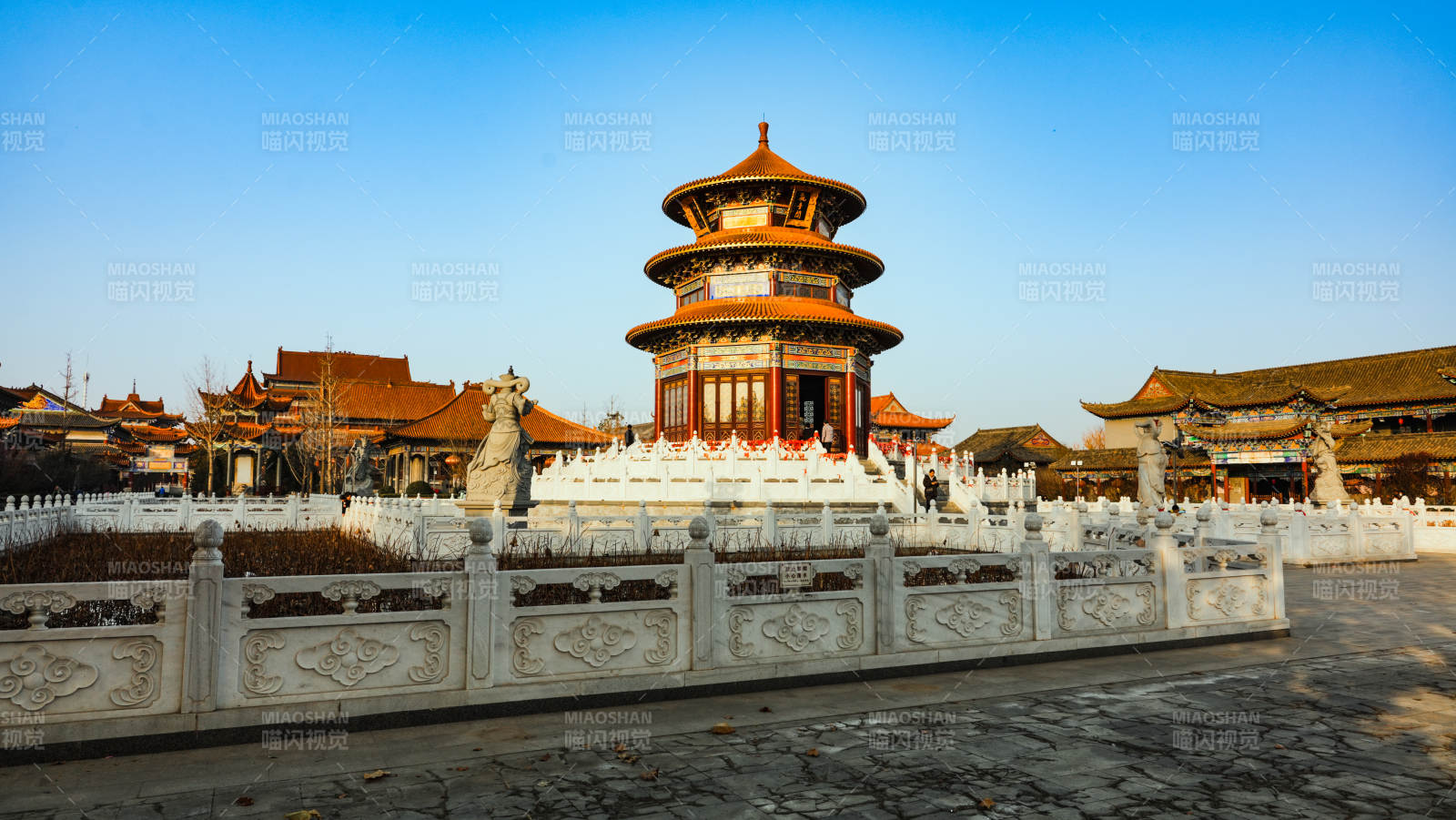 廊坊大悲禅寺古典园林建筑风光图片