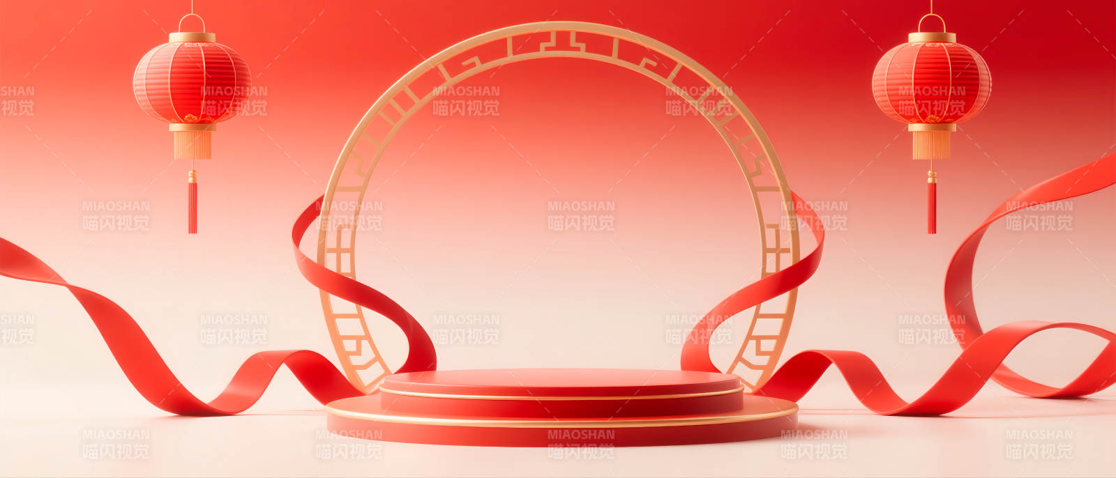 新春喜庆舞台图片