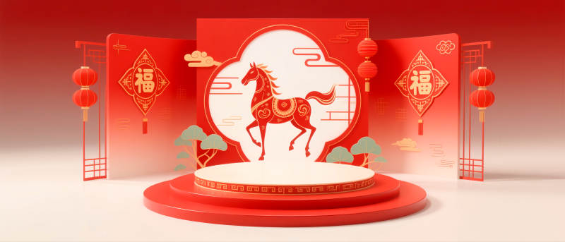 马年新春贺岁图片