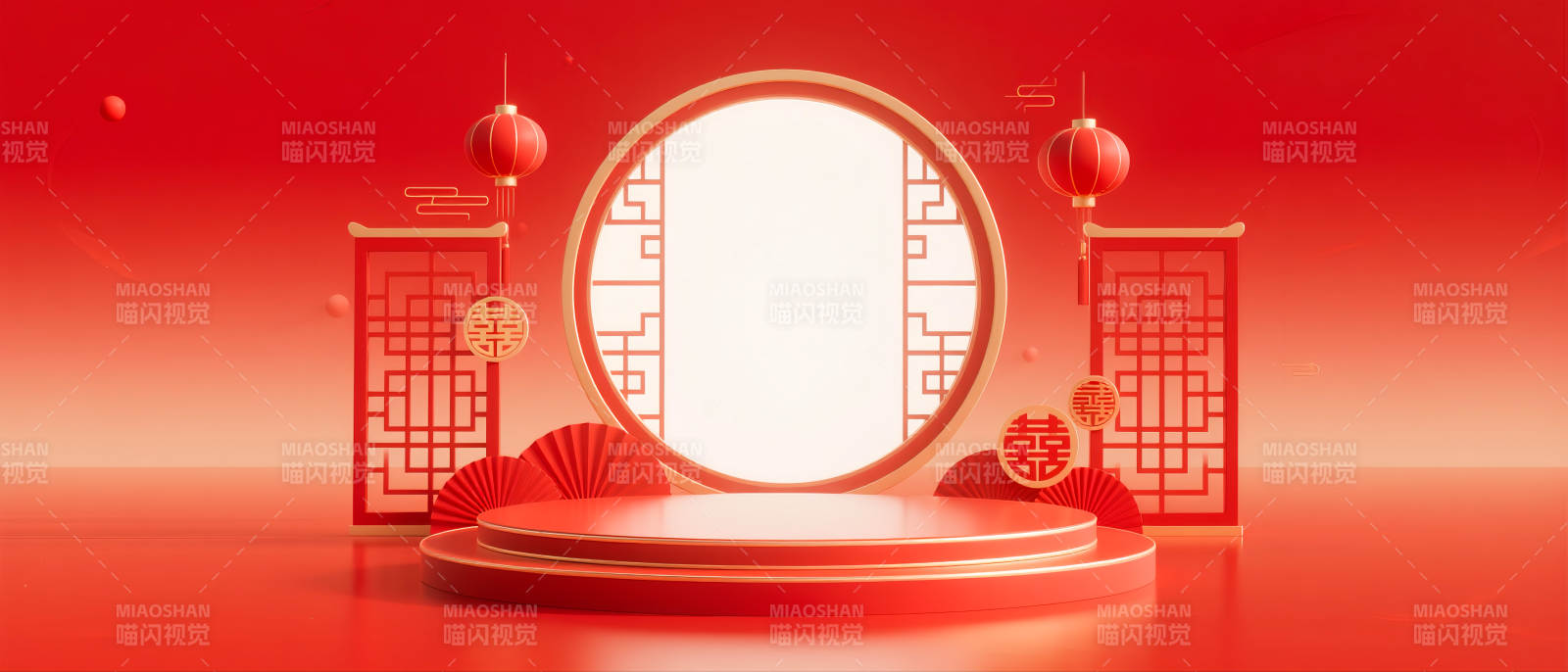 新春喜庆舞台图片