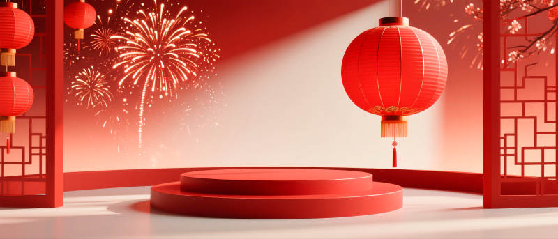 春节喜庆场景图片