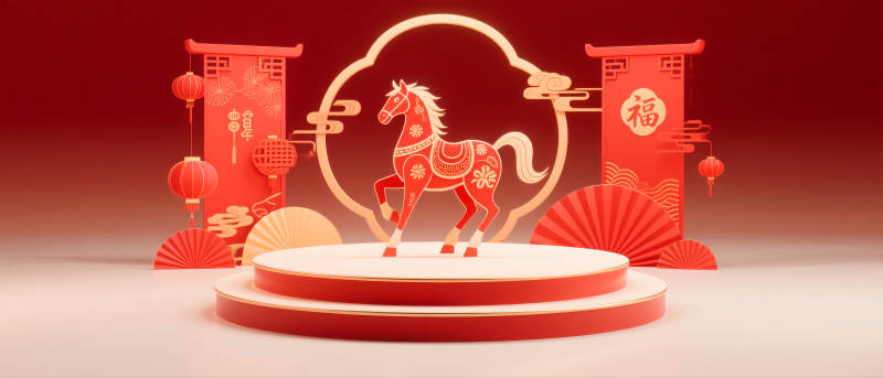 马年新春贺岁图片