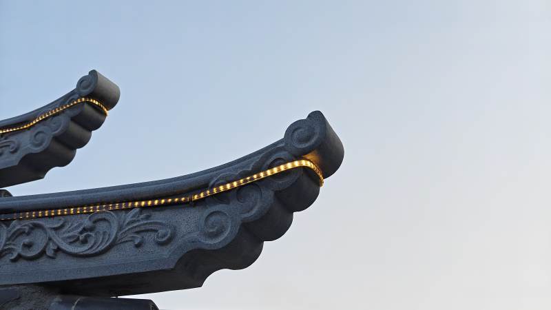 古建筑飞檐特写图片