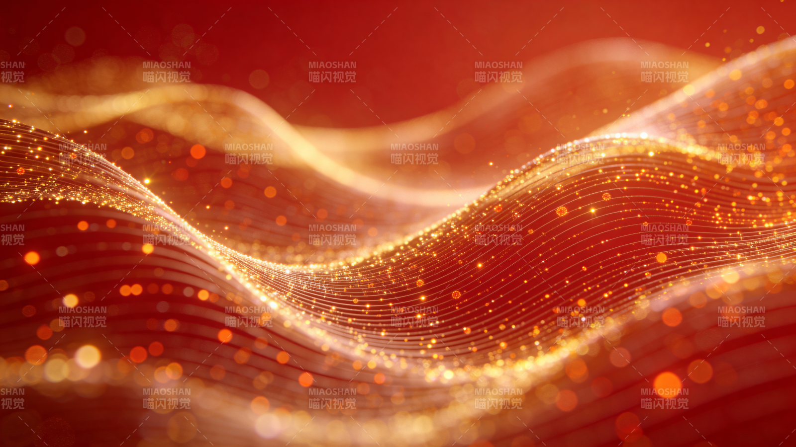 金色波浪光影图片