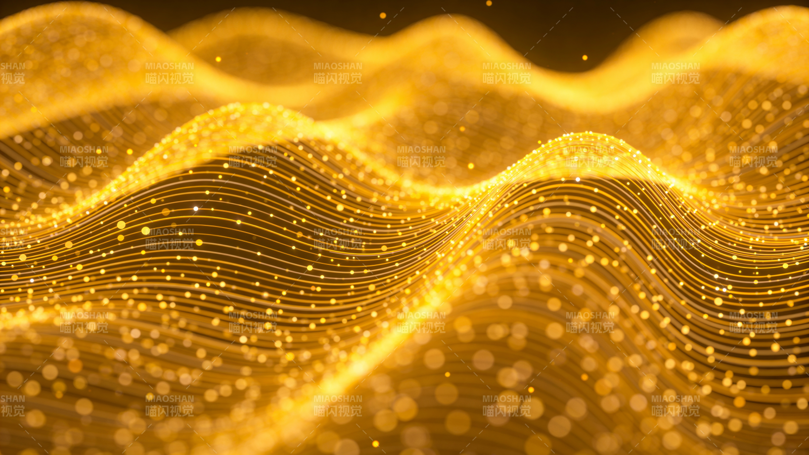金色波浪光点图片