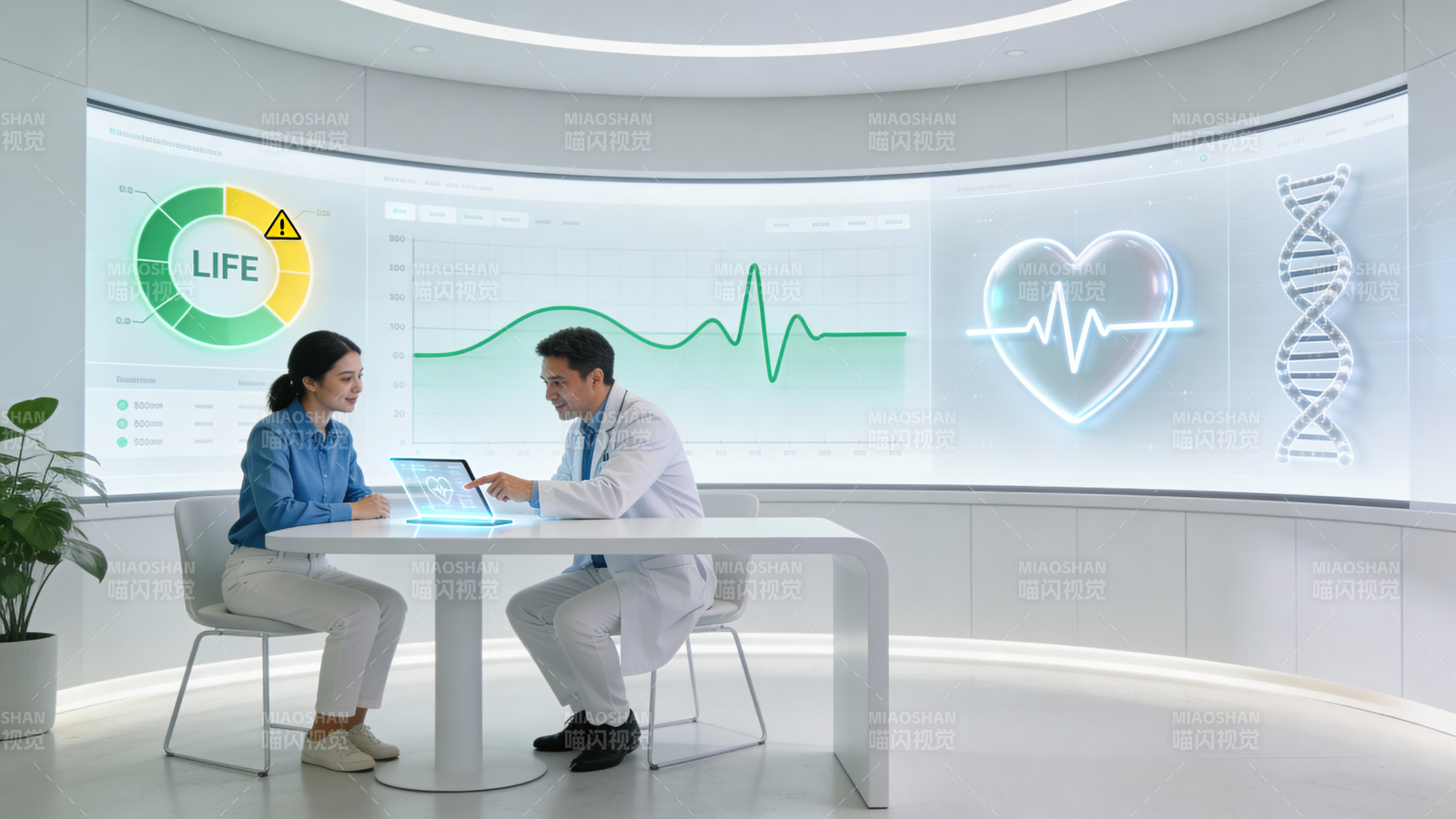 未来医疗会诊场景图片