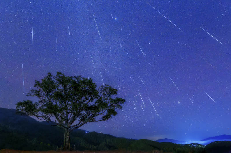 双子座流星雨图片