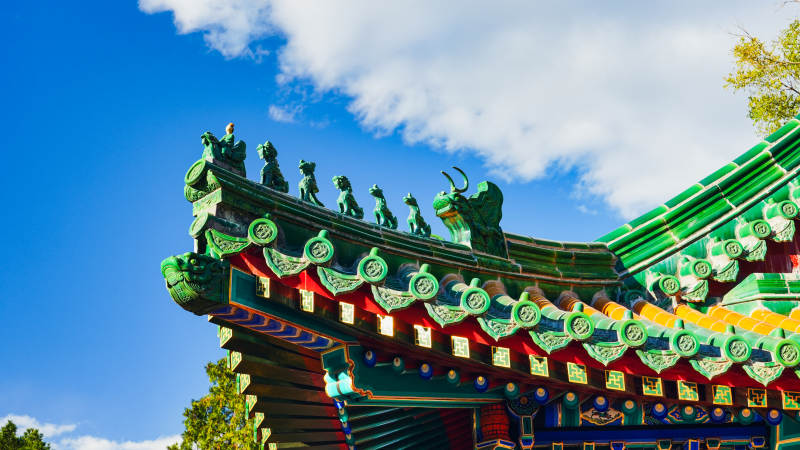 古建筑飞檐翘角图片