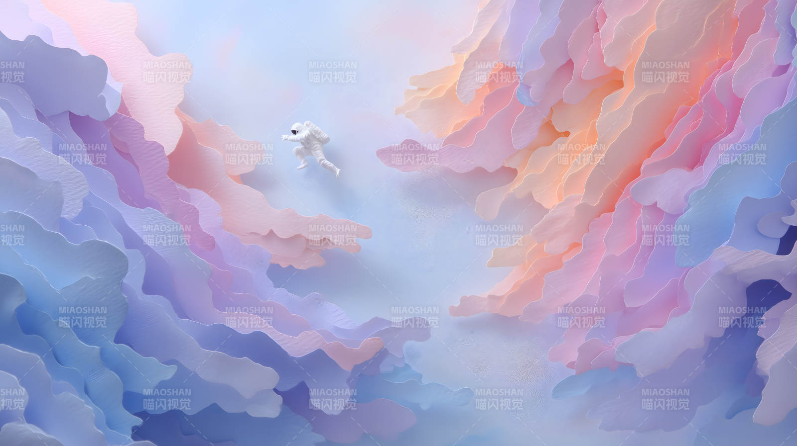 太空人云朵图片