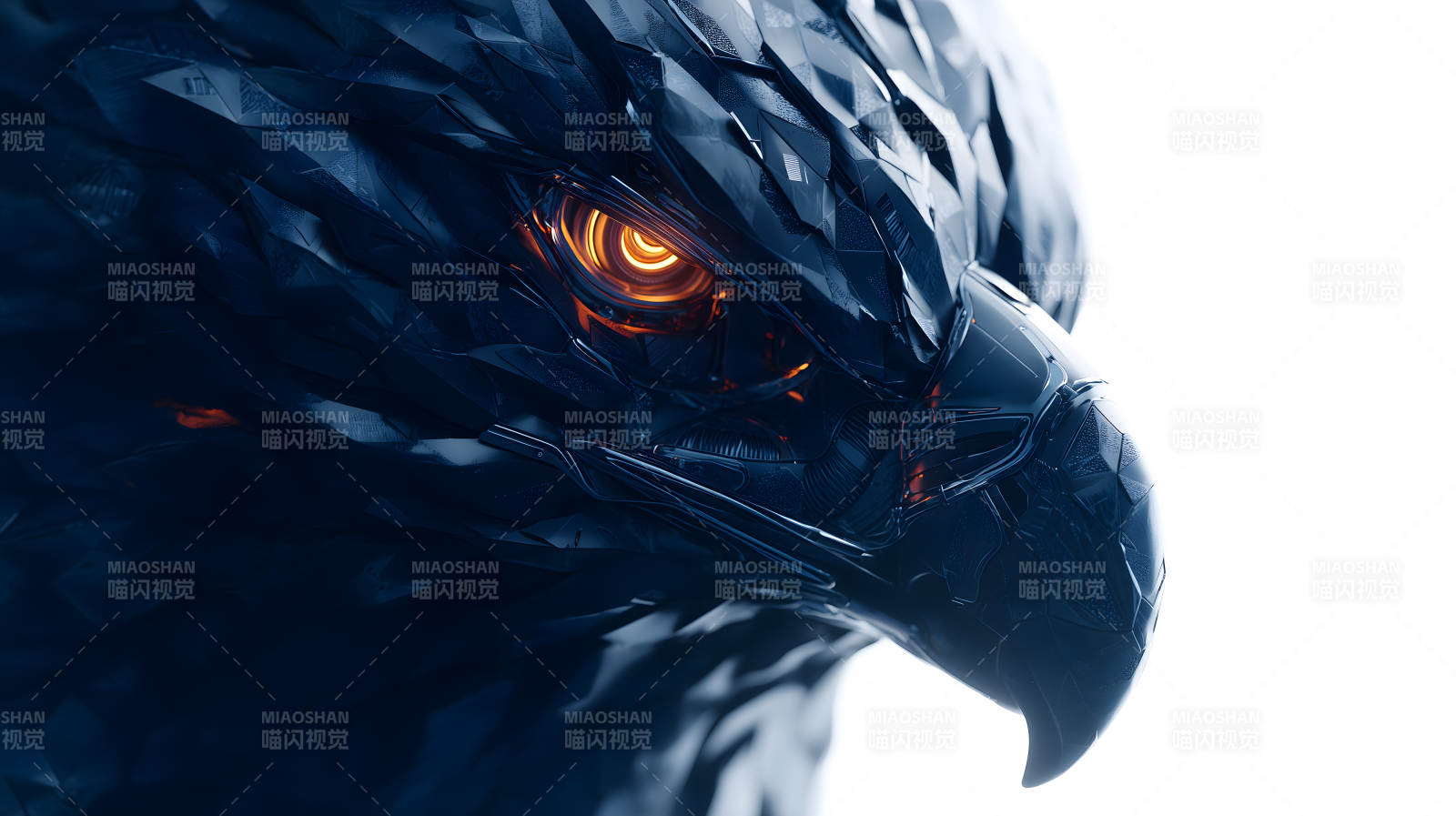 机械鹰眼特写图片