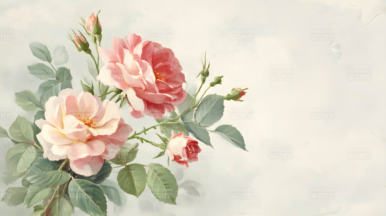 粉色玫瑰绽放之美图片