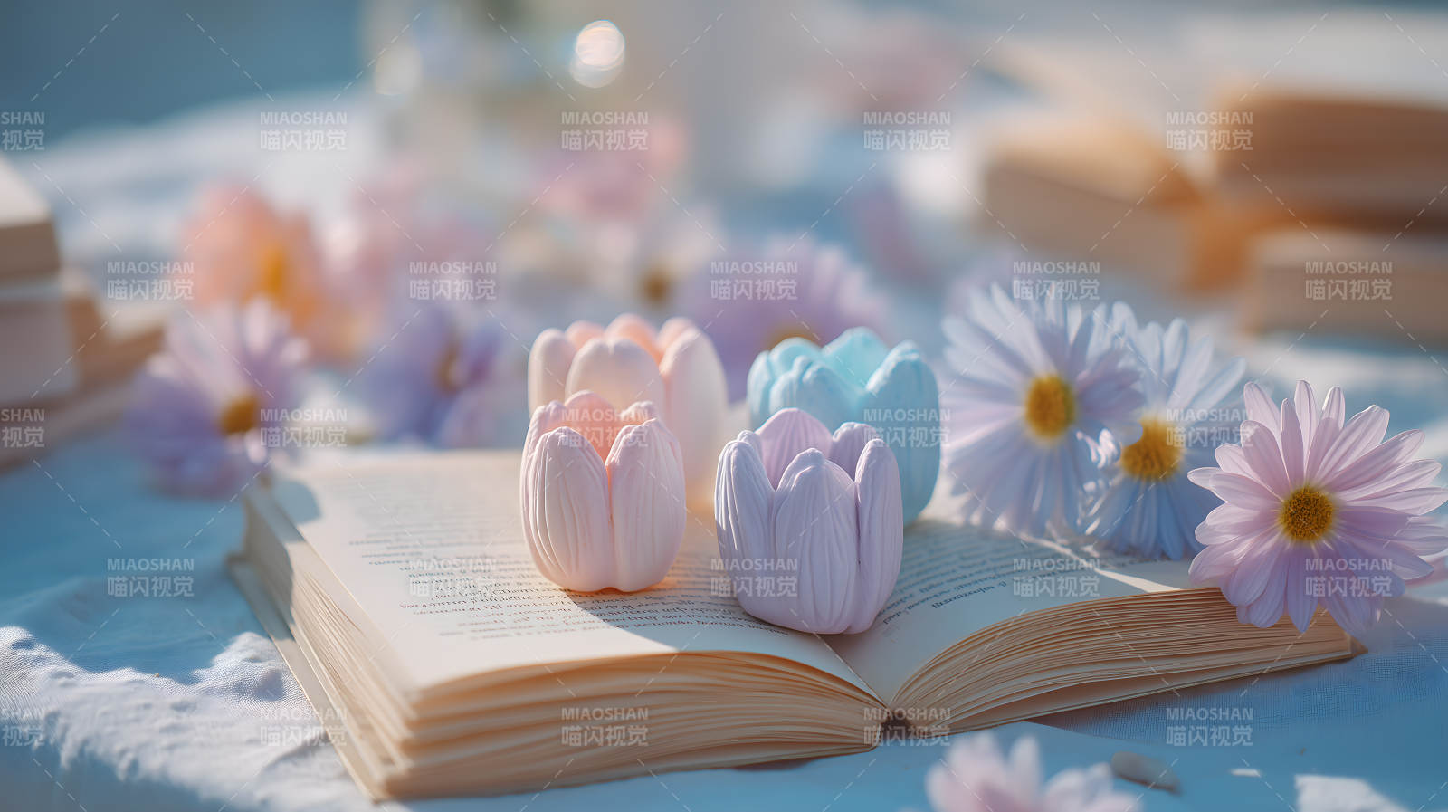 花与书的温柔时刻图片