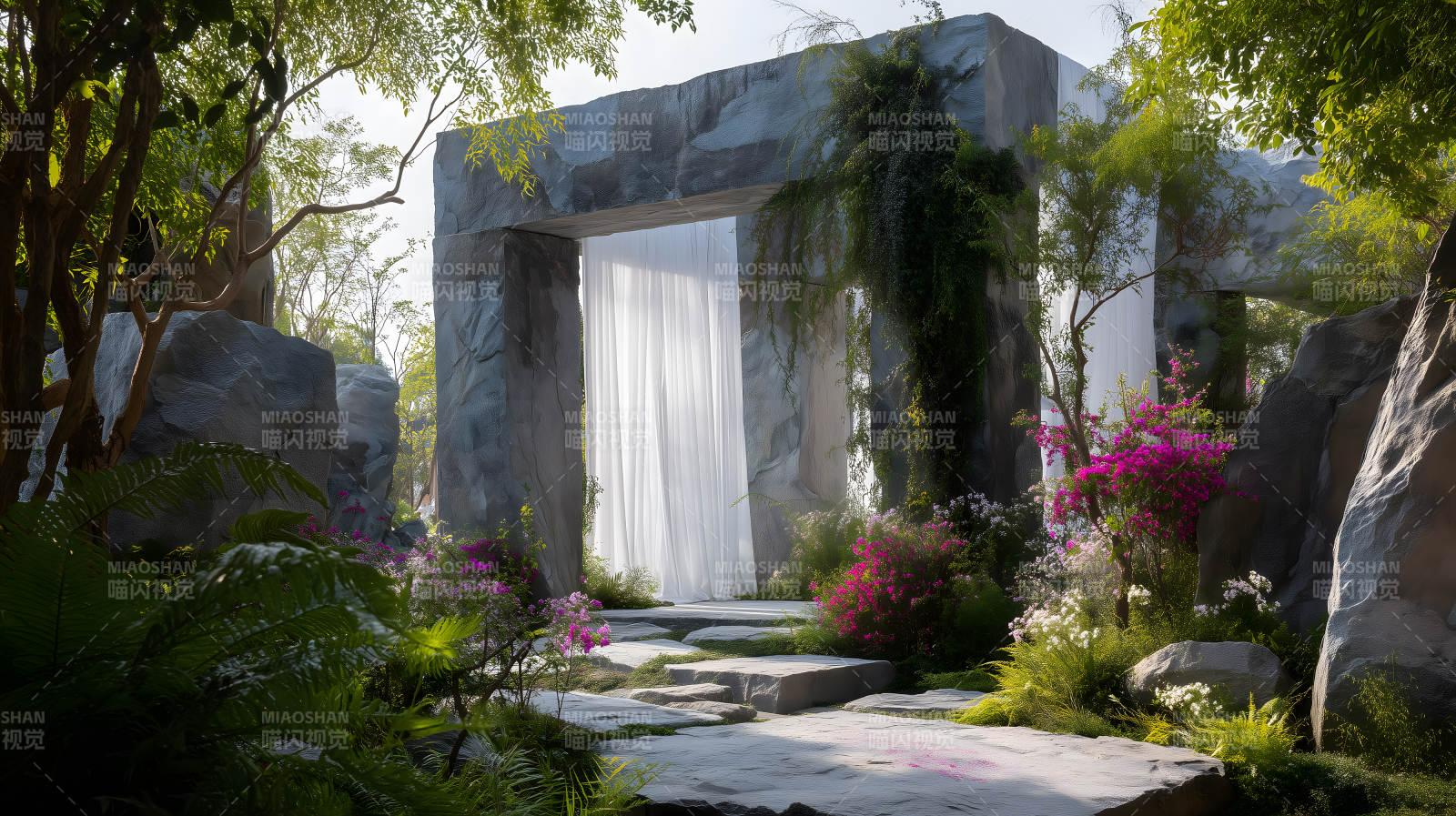 石门花园的景观图片