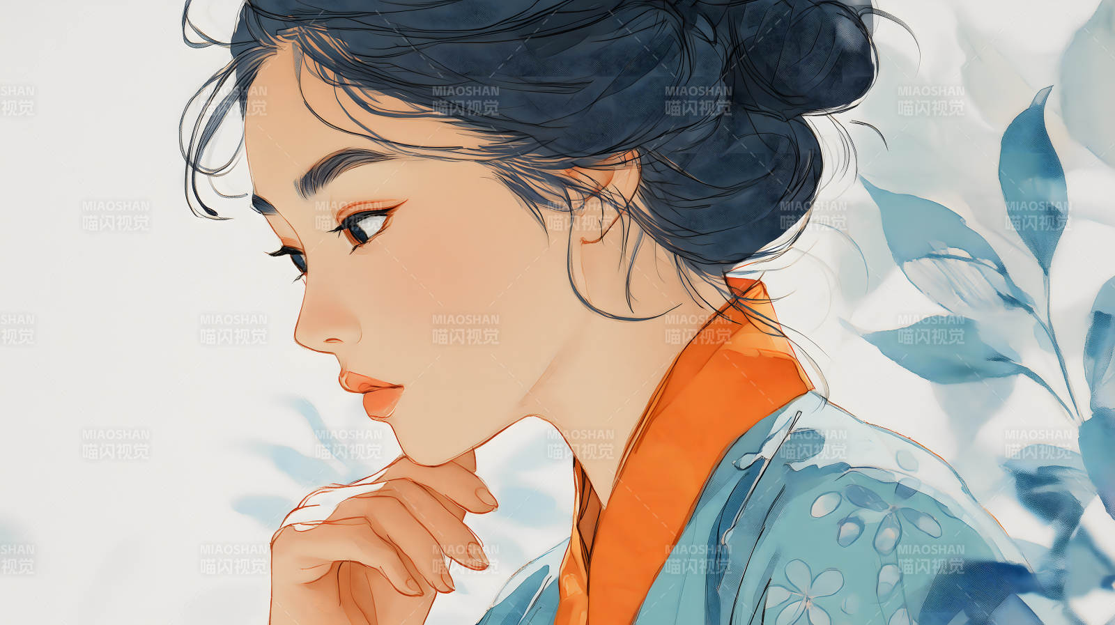 东方美人侧颜图片