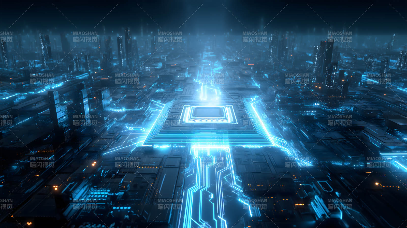 未来城市电路图片