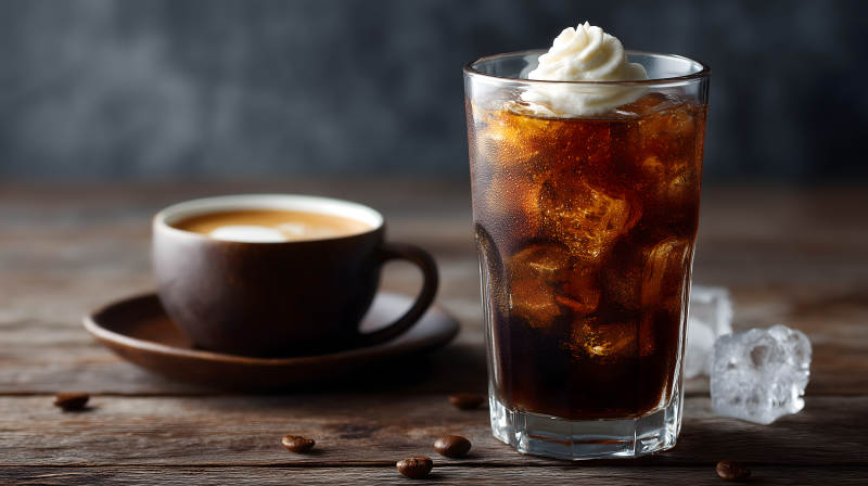 冷饮咖啡一杯冰咖啡图片