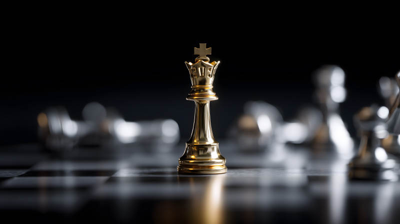 金国王者立于棋盘图片