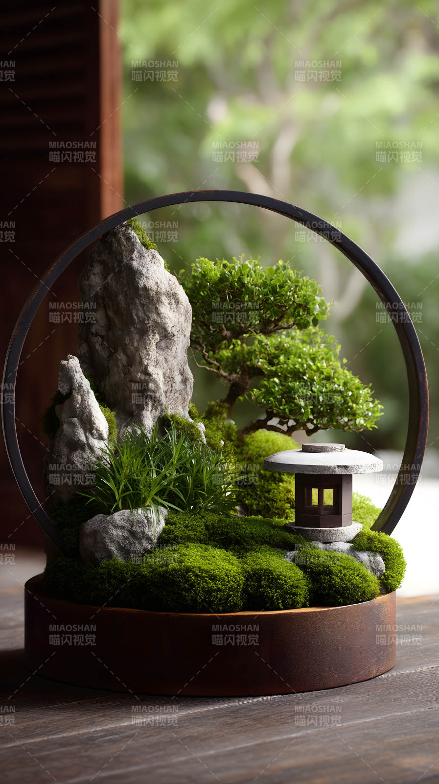 微型景观盆栽宁静优雅图片