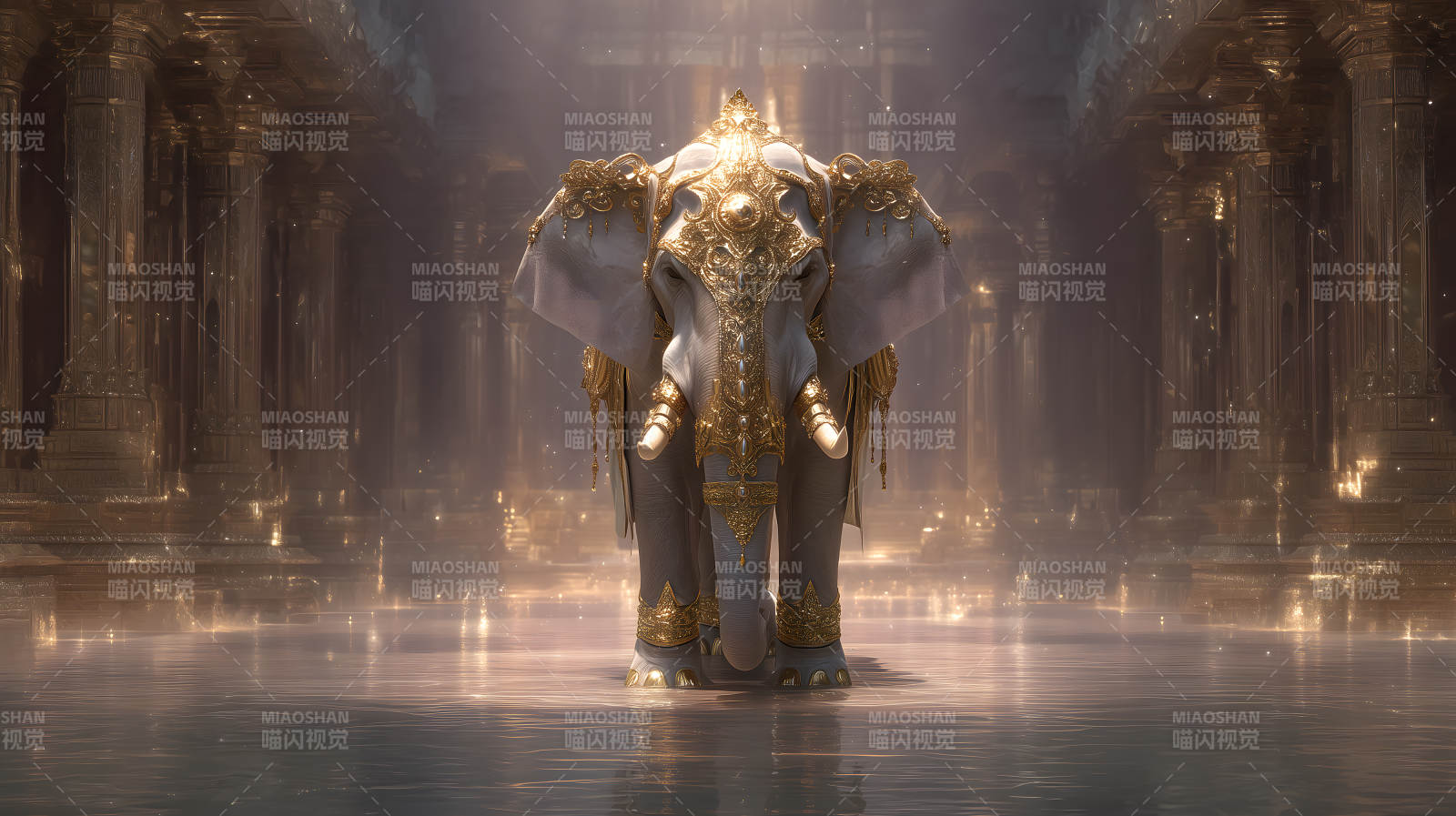 华丽神象金碧辉煌图片