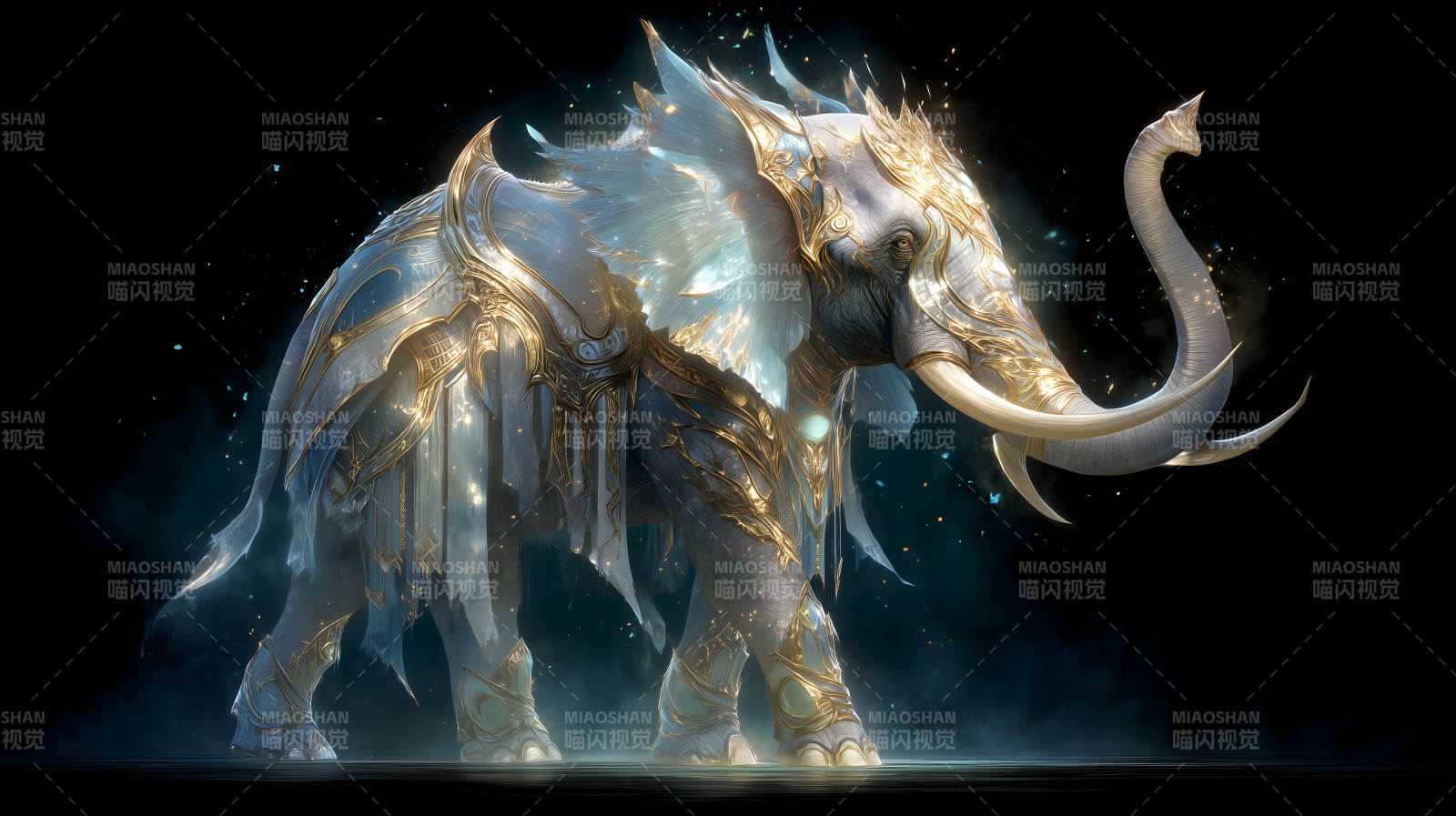 神圣大象金甲守护图片