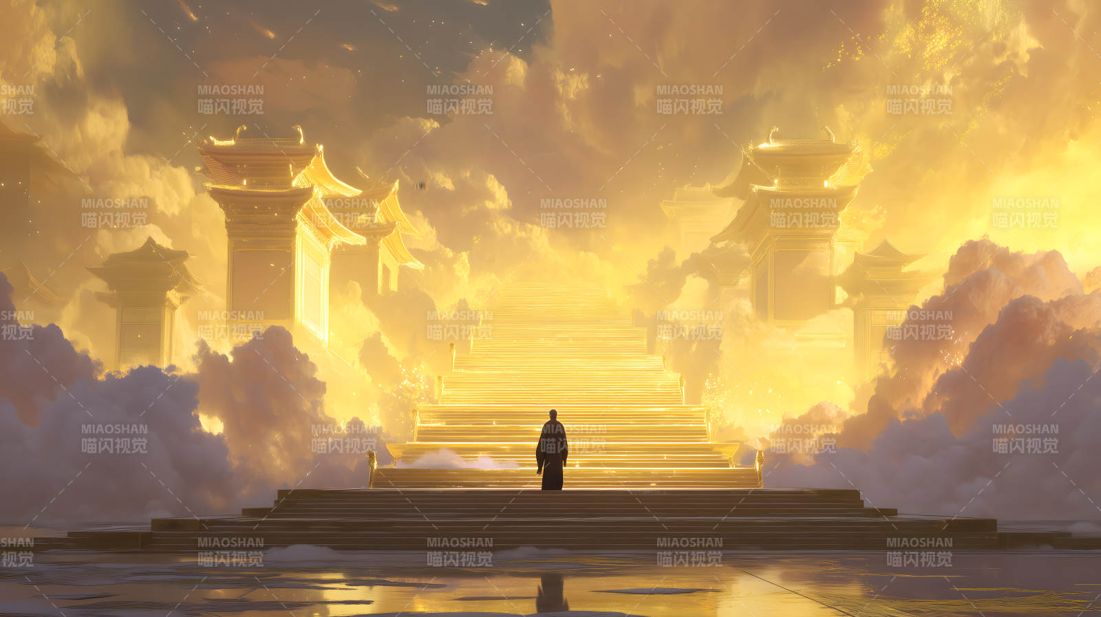 登天梯远景图片