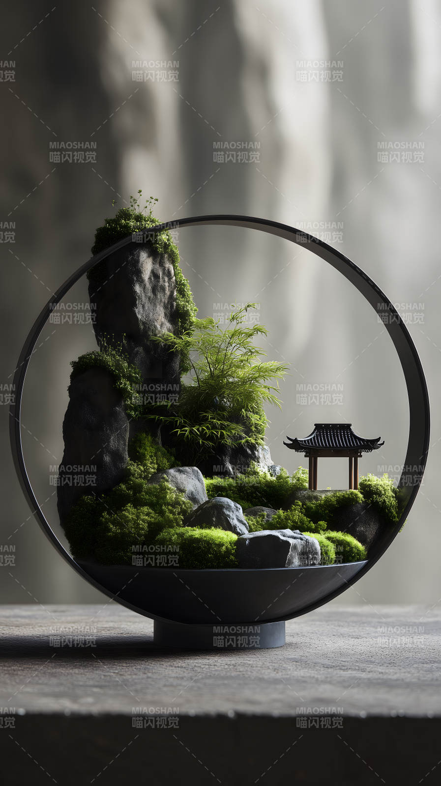 盆景艺术静谧美好图片