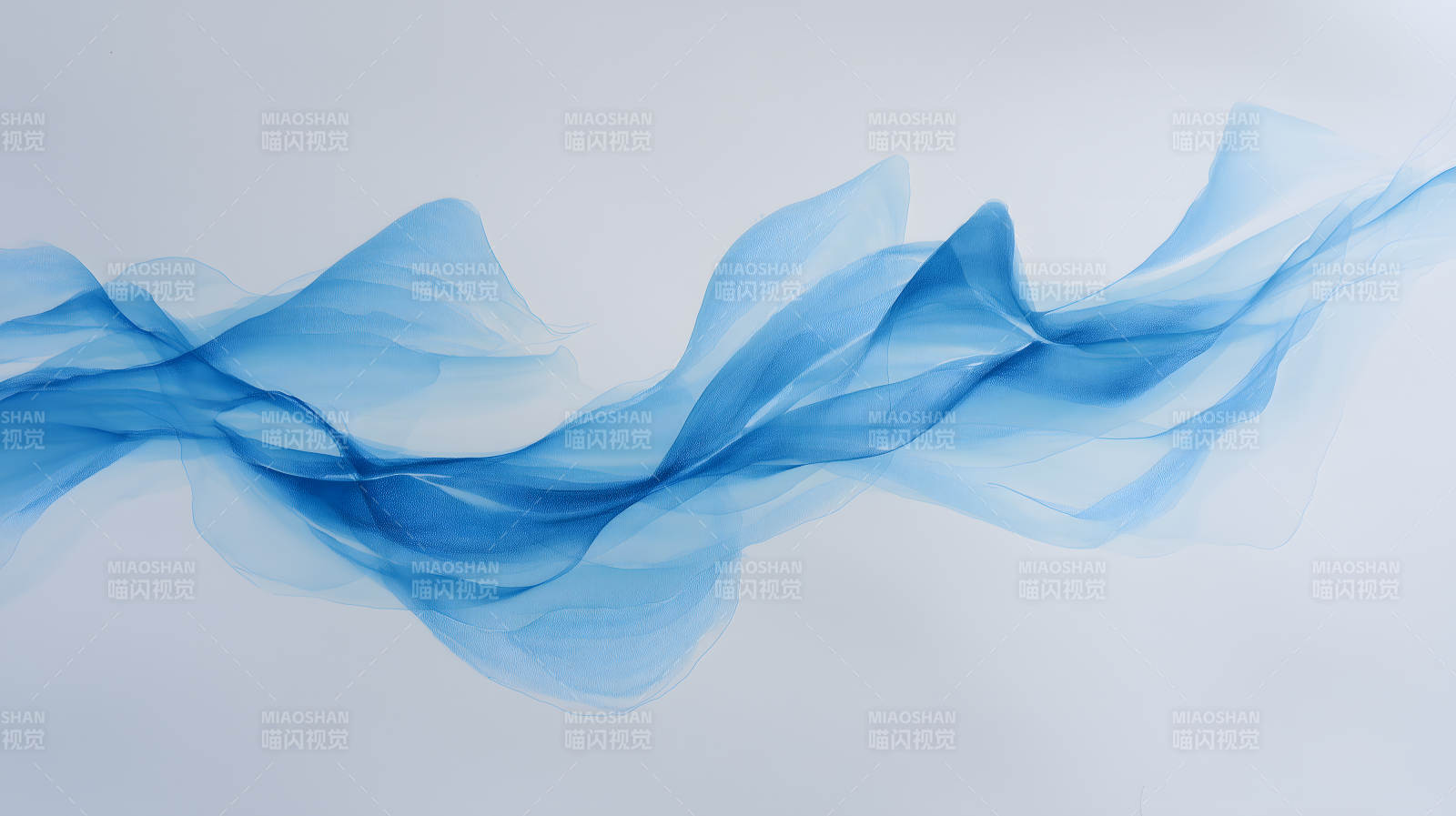 蓝色流动抽象画图片