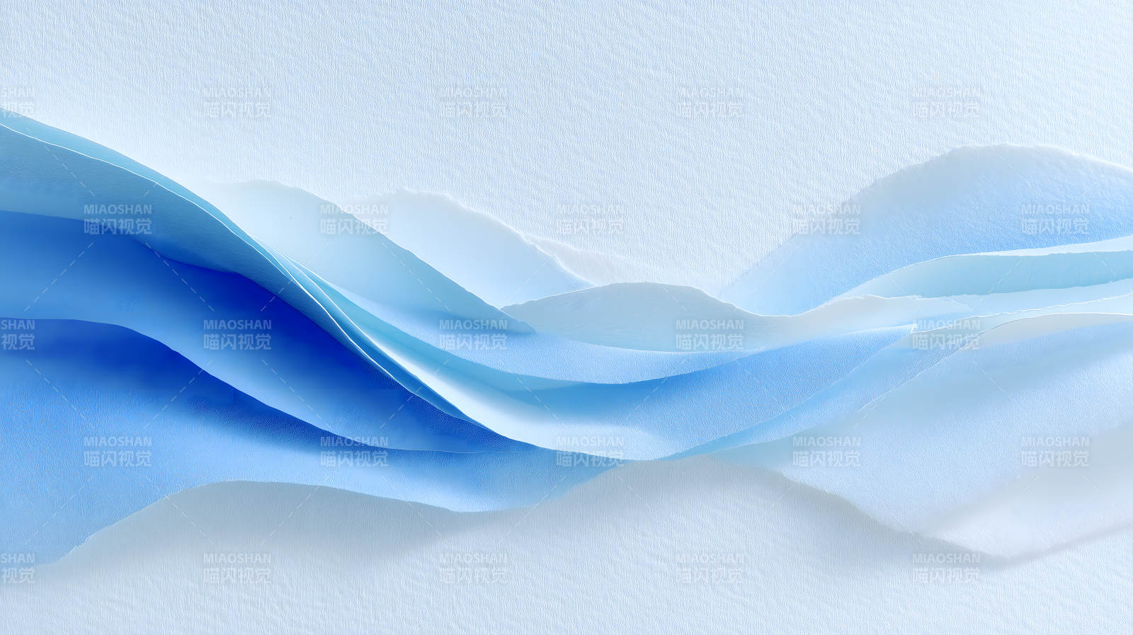 蓝纸褶皱抽象画图片