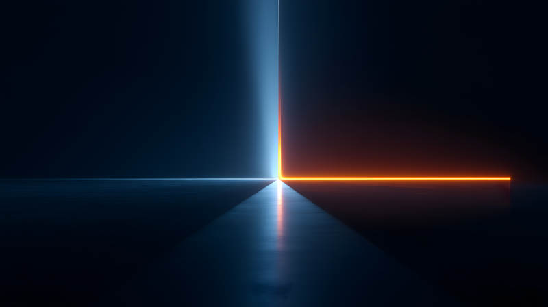 光线交汇抽象空间图片