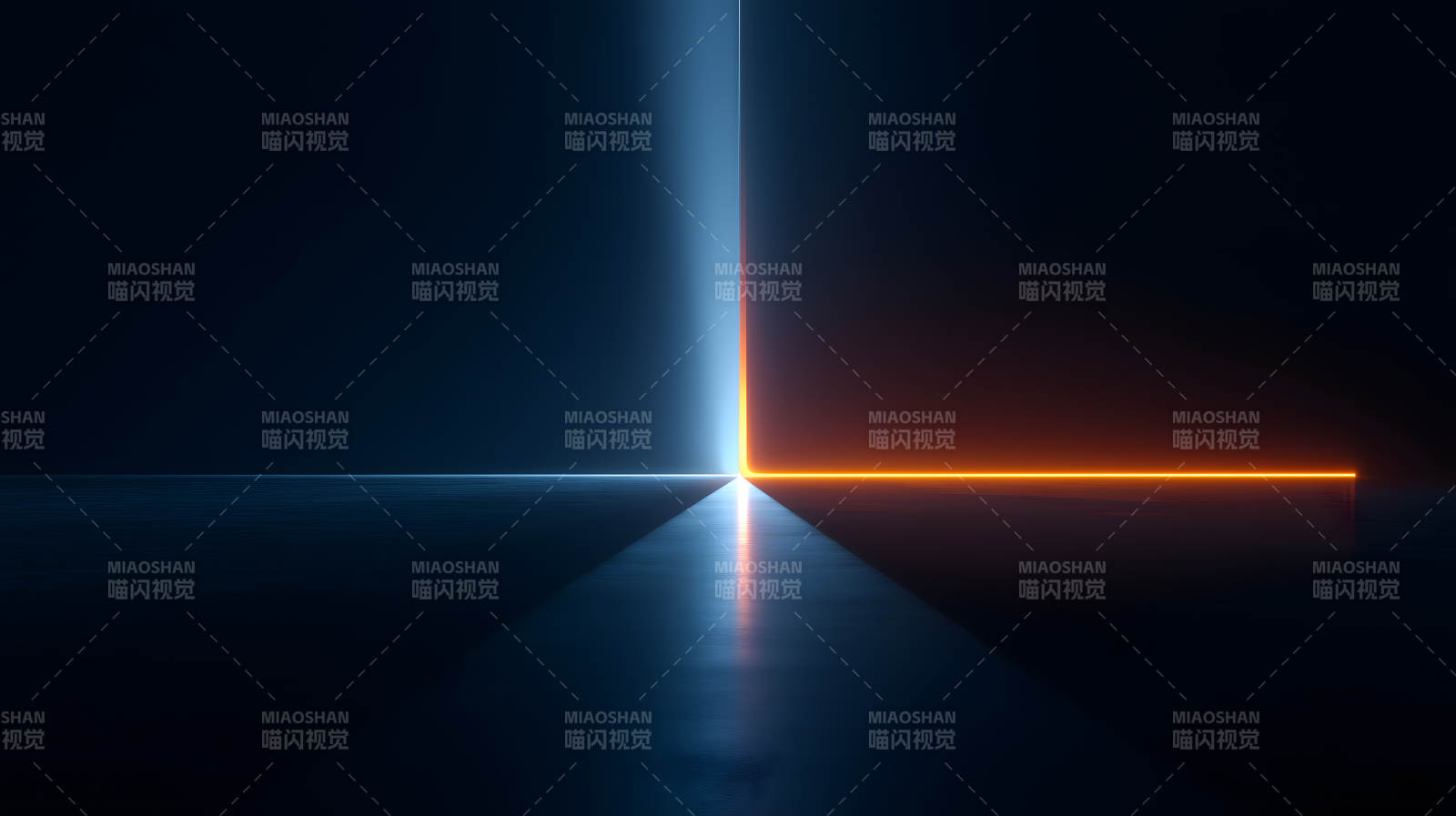 光线交汇抽象空间图片