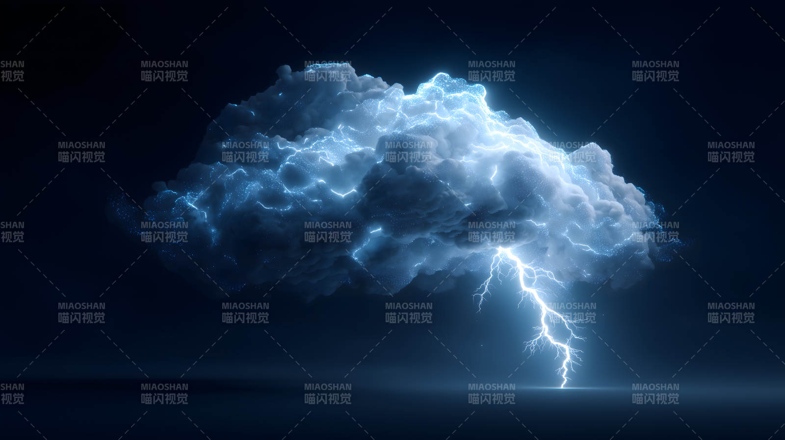 雷电云朵风暴景象图片