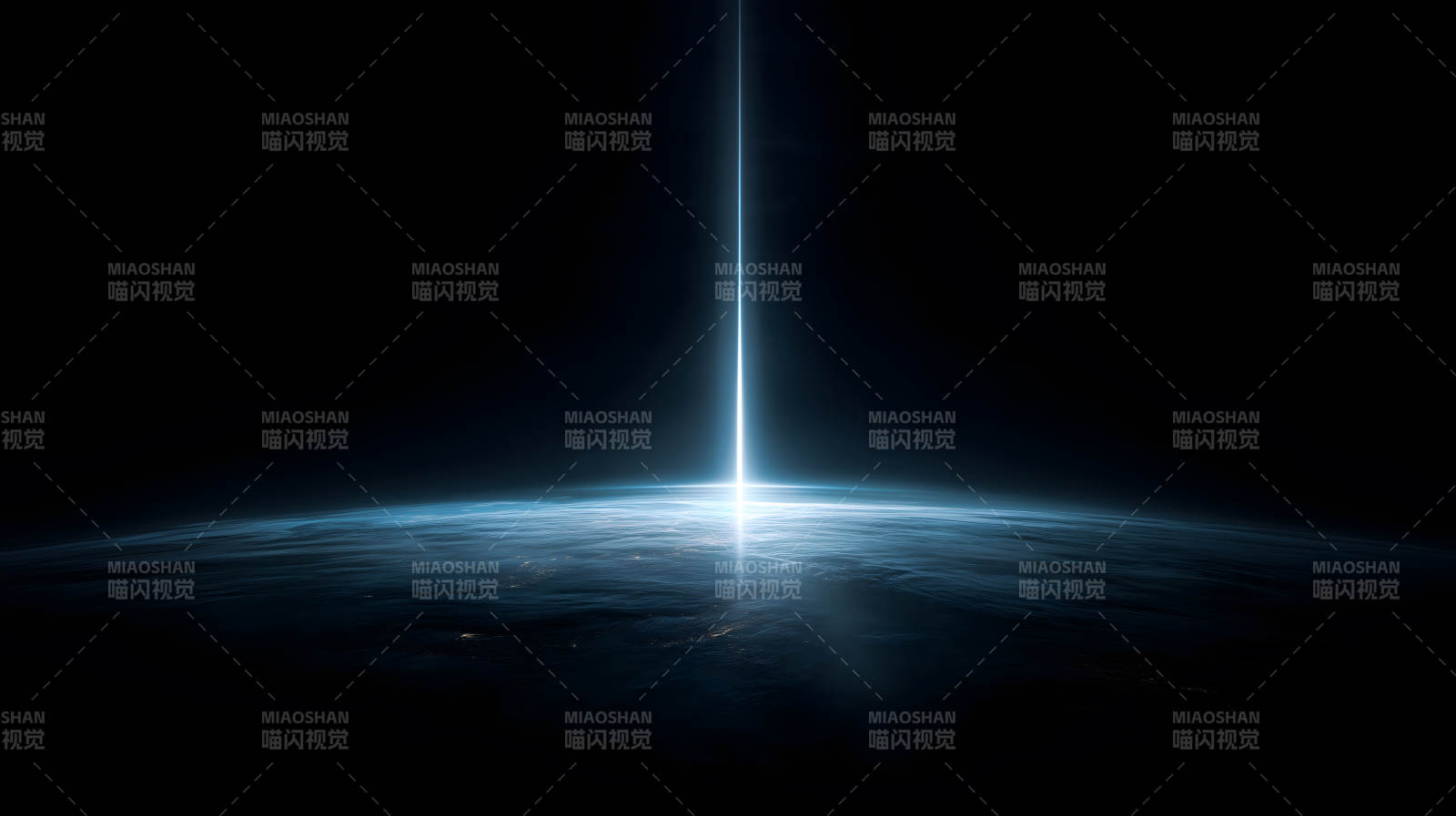 光柱穿透地球大气层图片