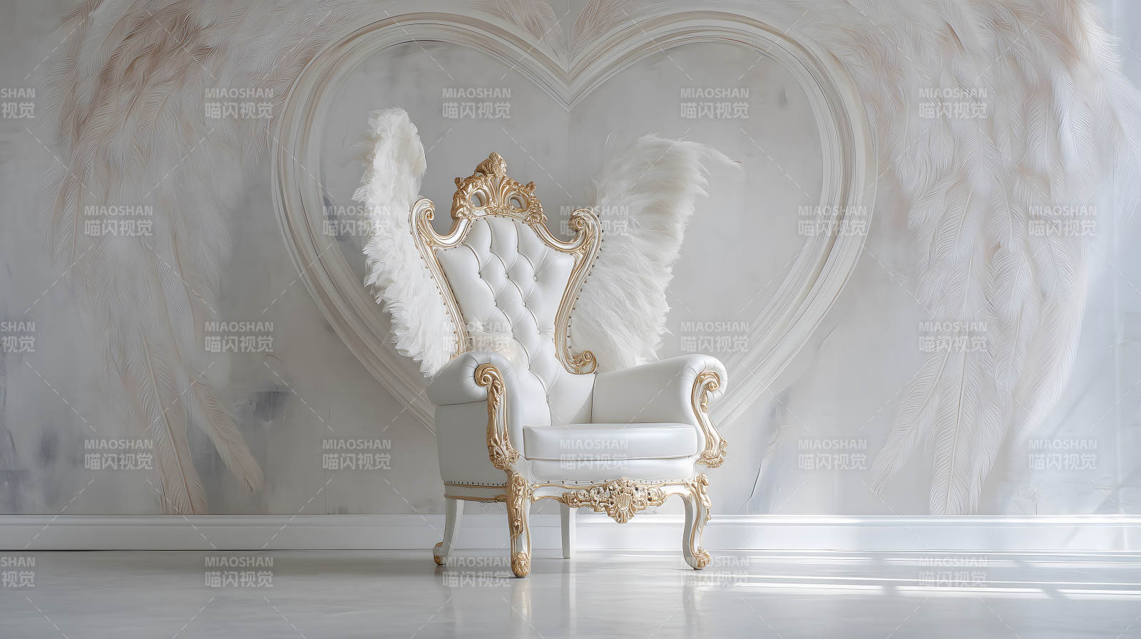 华丽天使椅梦幻场景图片