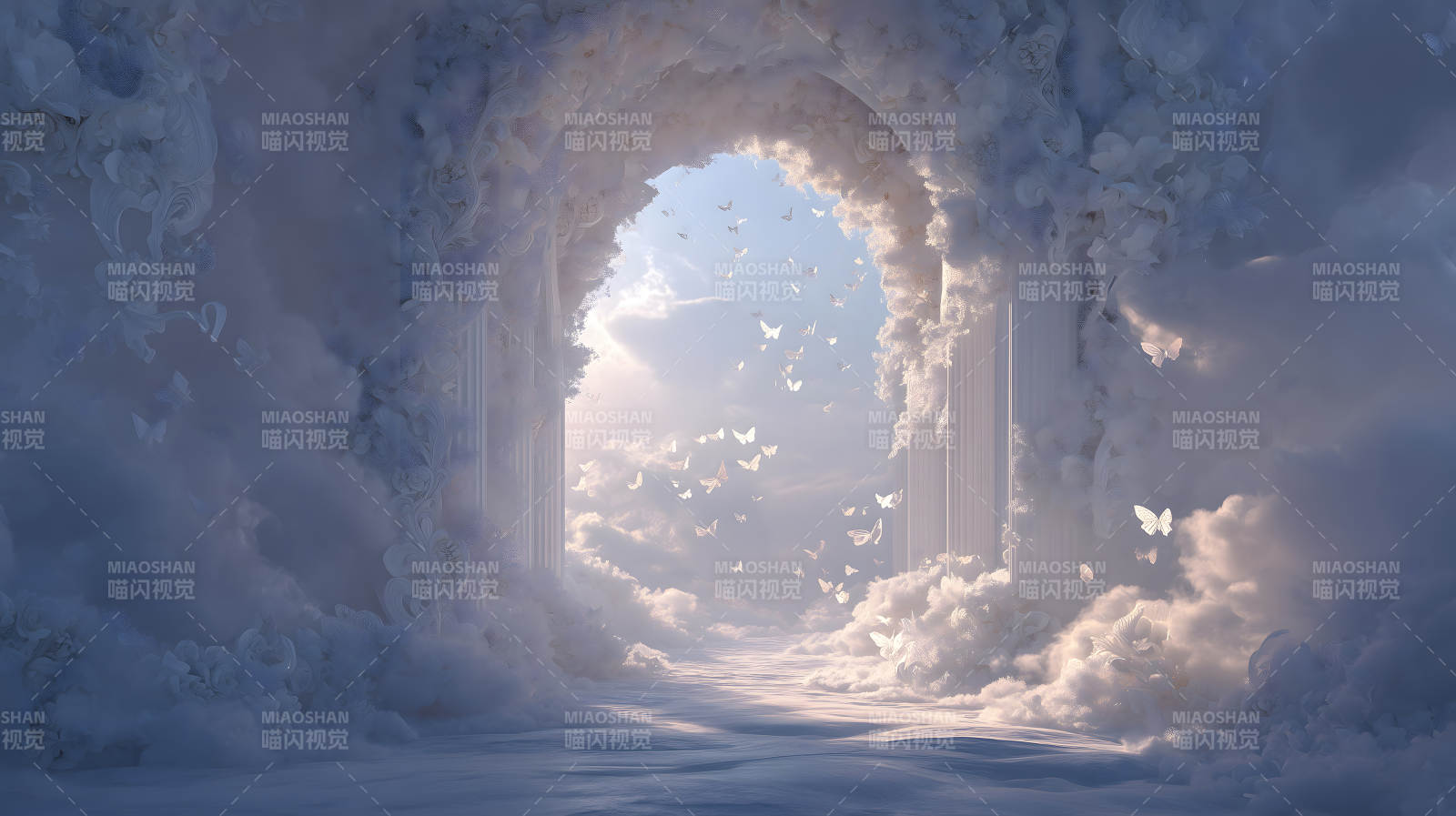 云中仙境蝶舞飞扬图片