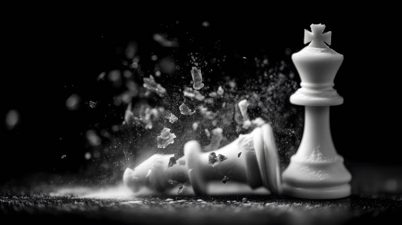 棋子破碎胜负瞬间图片