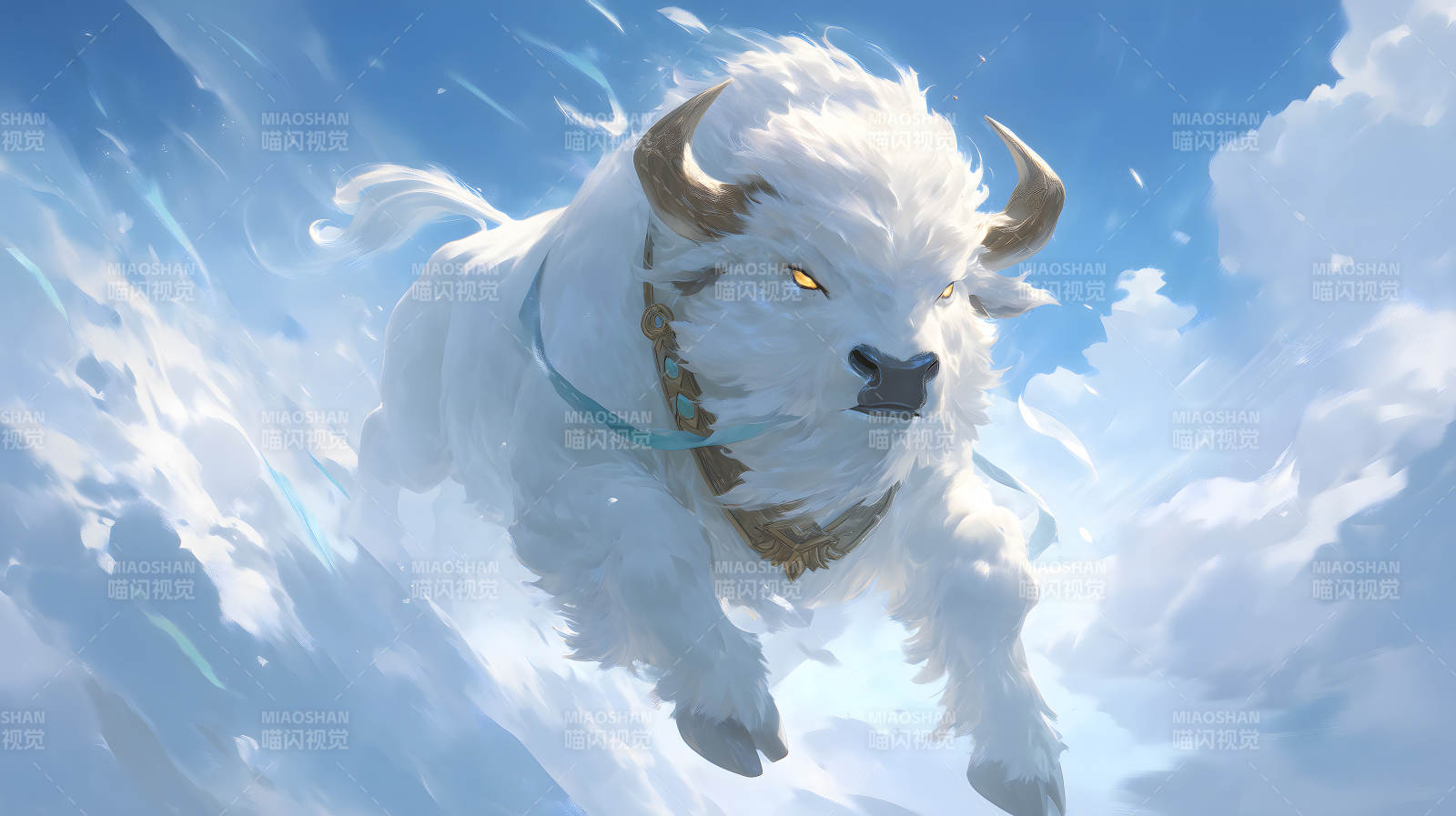 白色巨兽翱翔天际图片