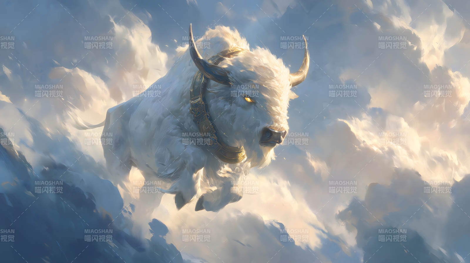 神兽腾云驾雾图片