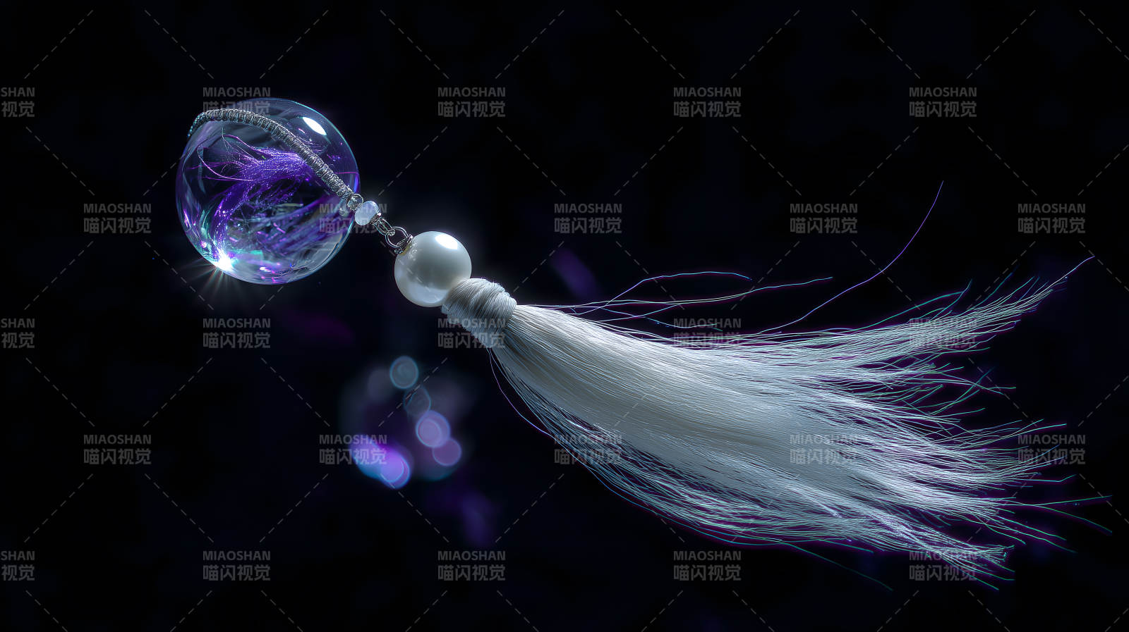 梦幻饰品黑夜点缀图片