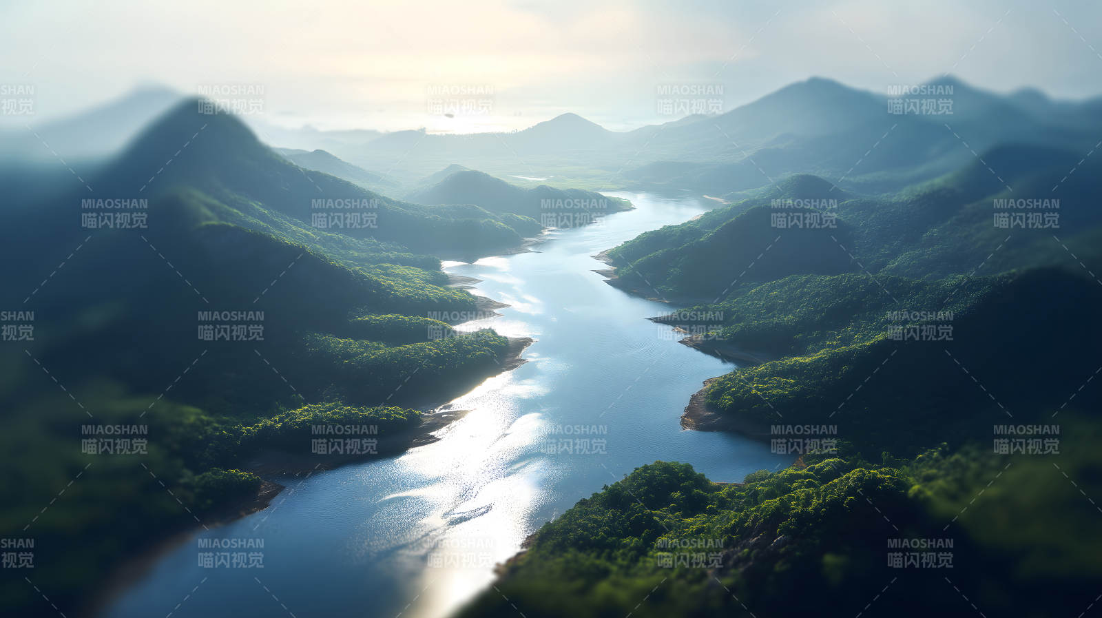 山水之间景色迷人图片