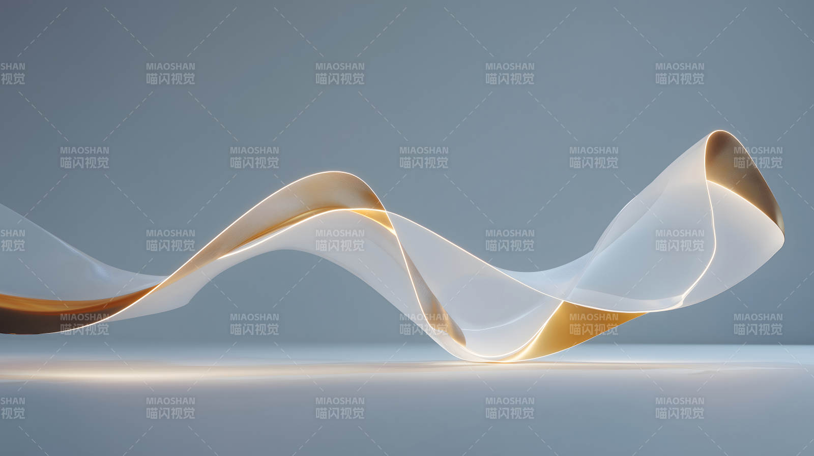 优雅飘带动态光影图片