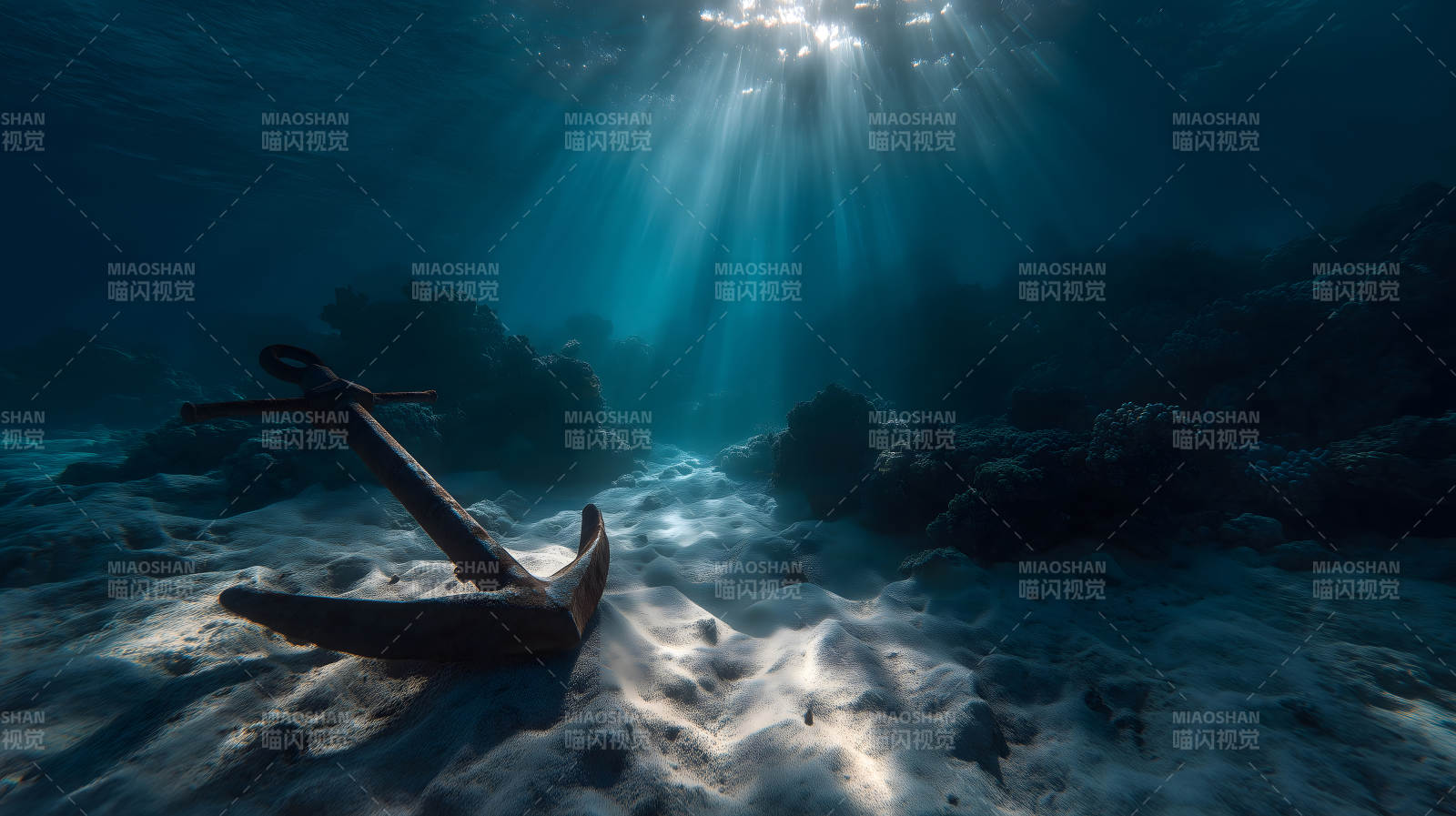 海底锚光透视图片