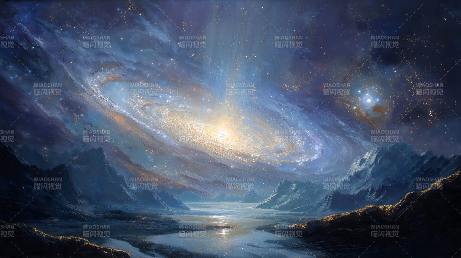 星河奇观山河倒影图片