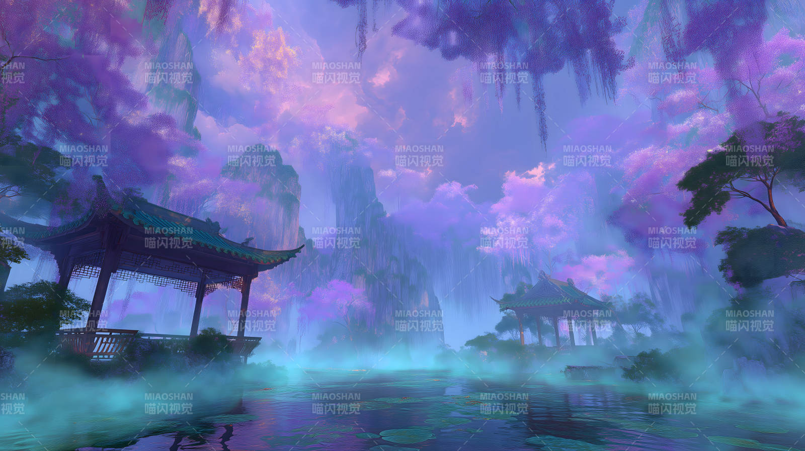 仙境景色古色古香图片