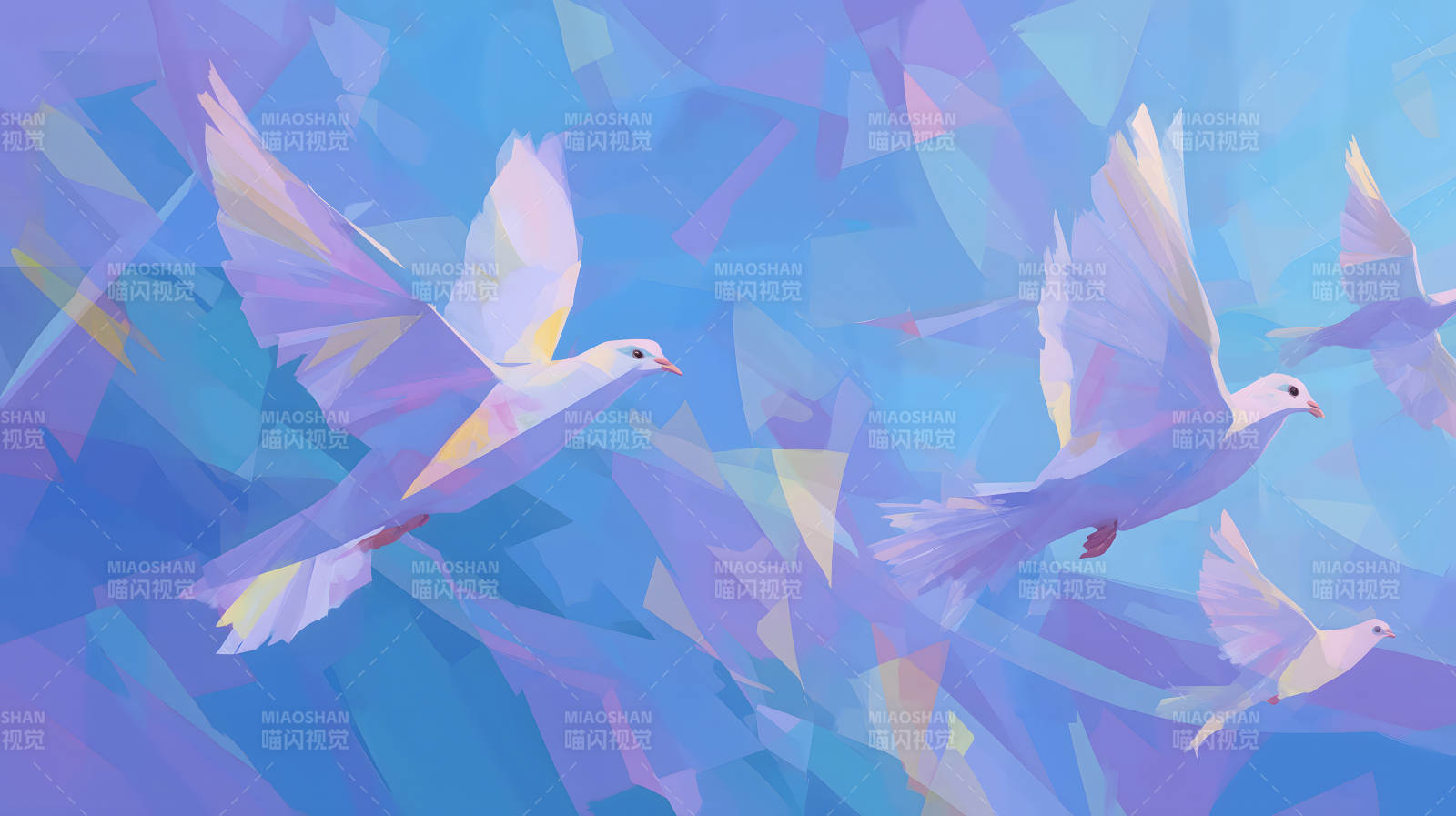 飞翔的和平鸽图片