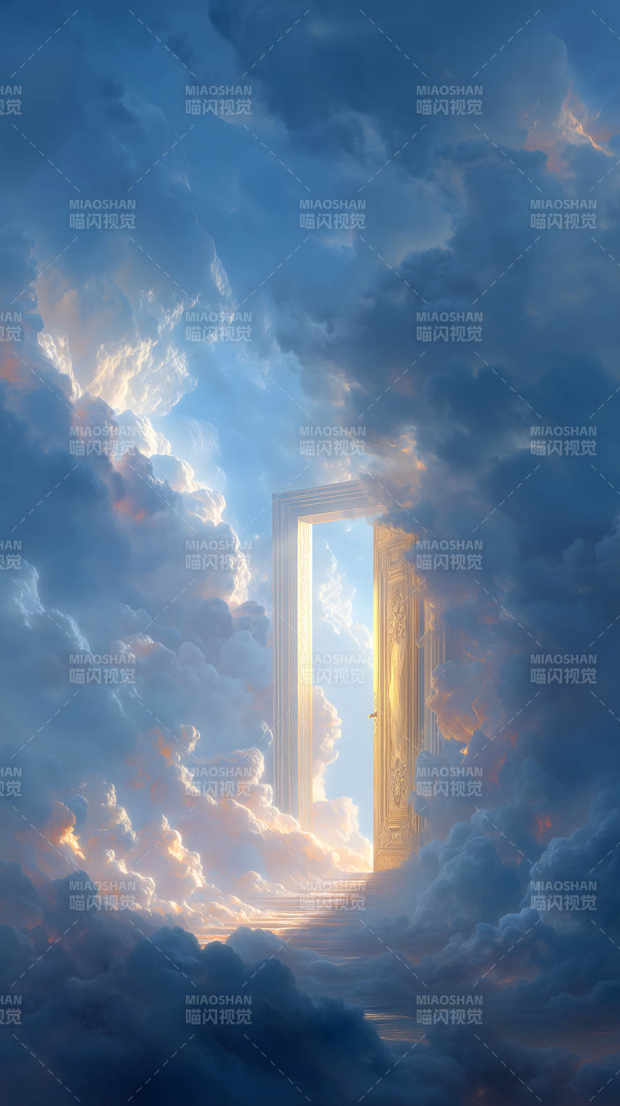 通往天堂的金色大门图片