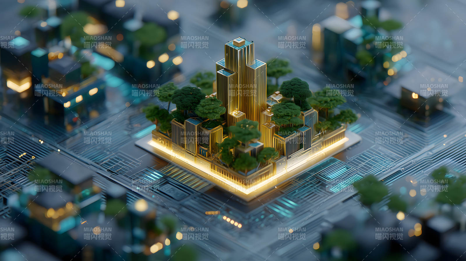 未来城市微观世界图片