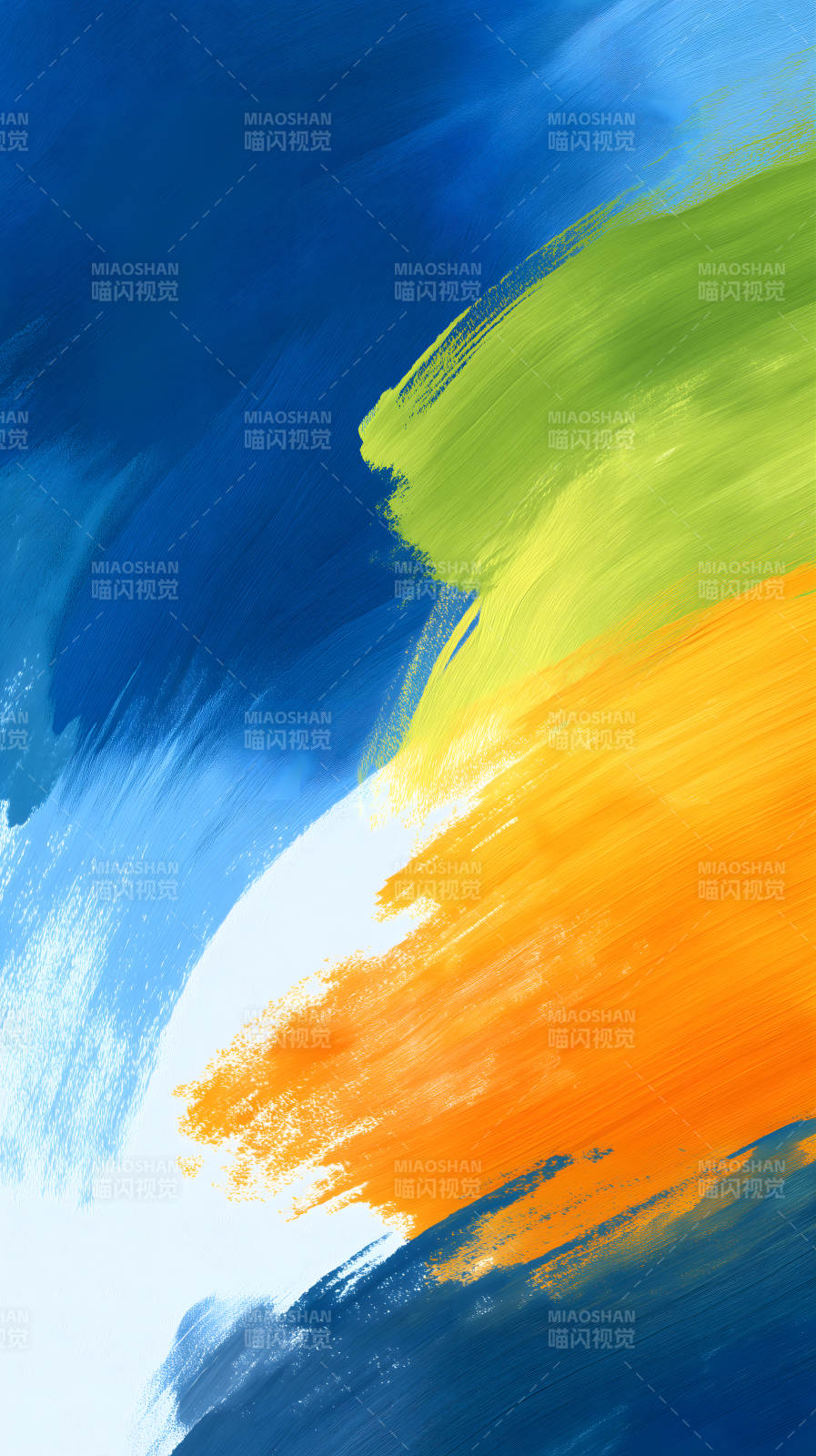 色彩斑斓的抽象画图片