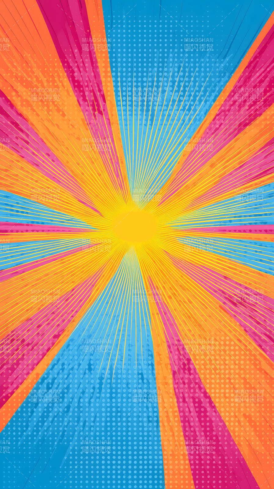 彩色冲击波图片